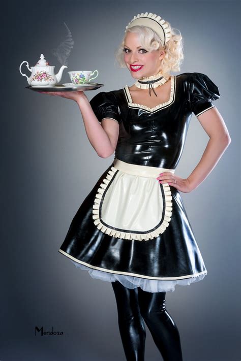 Her Latex Ruffle French Maid Dress Etsyde