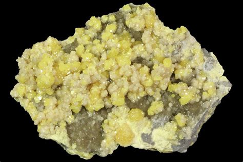 5 Sparkling Sulfur And Calcite Crystals Poland 79234 For Sale