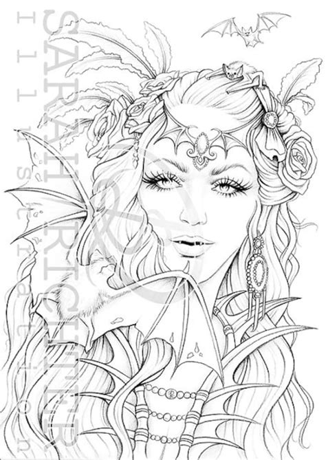 Printable Gothic Coloring Pages