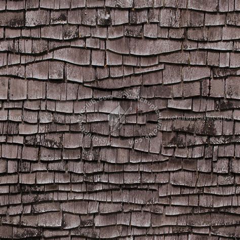 Old Wood Shingle Roof Texture Seamless 03893