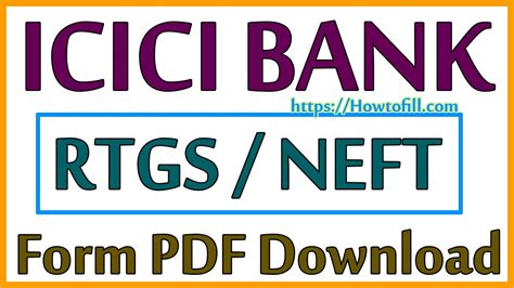 After that you'll be able to login into icici online banking. ICICI Bank RTGS Form | ICICI NEFT Form Print PDF Download ...
