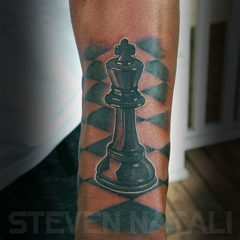 King Chess Piece By Steven Natali At Sacred Soul Tattoo Seattle Wa