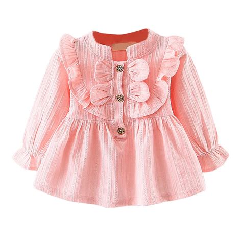 Toddler Kids Baby Girls Bowknot Clothes Long Sleeve Party Princess