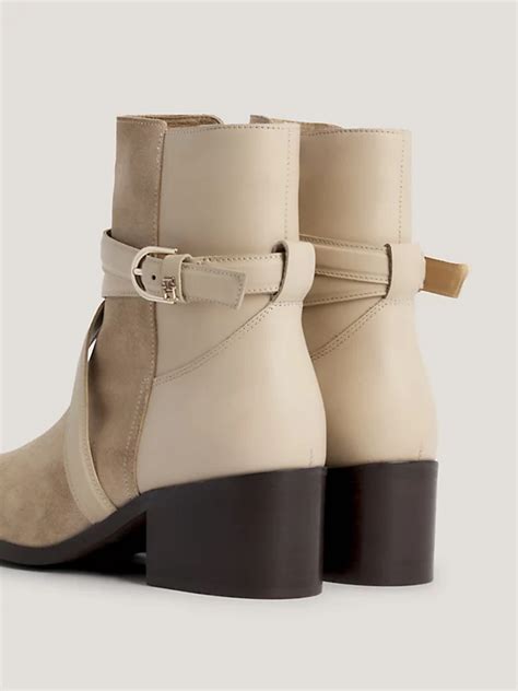 Elevated Essential Suede Temperature Regulating Boots Beige Tommy