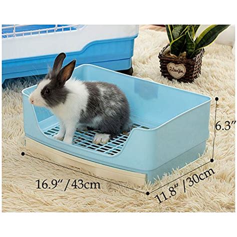 Rubyhome Oversize Rabbit Litter Box With Drawer Corner