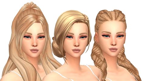 كف، نخلة توزيع معادلة Sims 4 Cc Hair Maxis Match