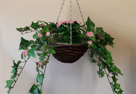 Artificial Floral Hanging Basket Garden Market Place