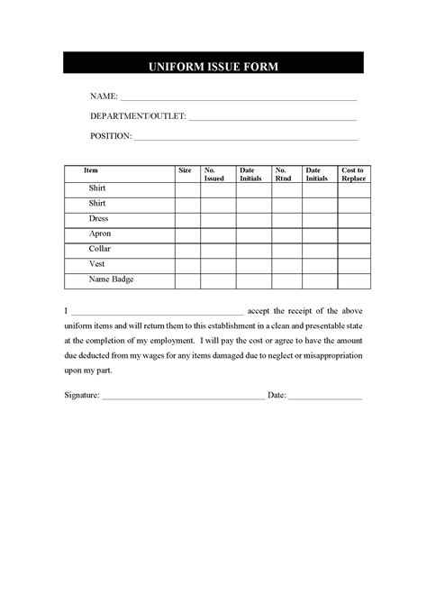 A separate health & safety file and a building log book is to be issued. Restaurant employee uniform issue form. | Restaurant management, Schedule template, Employee ...