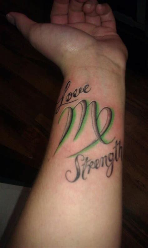 The verse number stands for the following: love & strength with the virgo symbol | Tattoo quotes