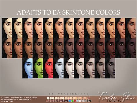 The Sims Resource Tender Skin Overlay Female