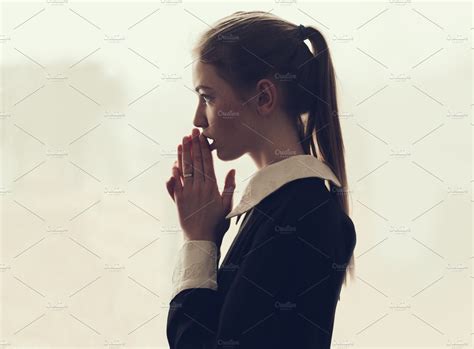 Young Girl Praying High Quality People Images ~ Creative Market