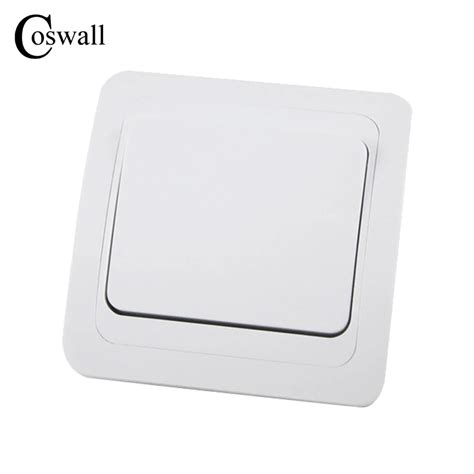 Coswall Eu Russia Standard Wall Switch 1 Gang 1 Way Ivory White