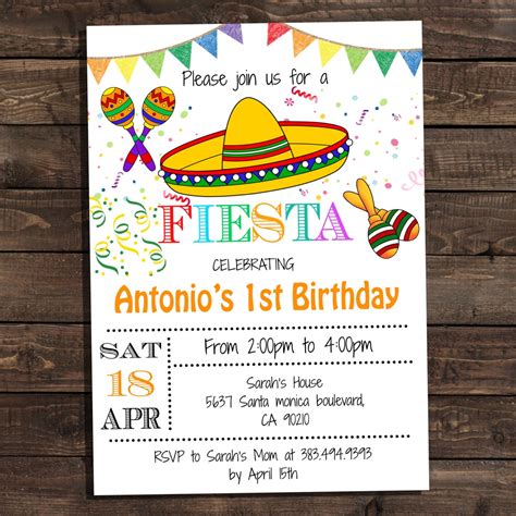 Fiesta Invite Template Free