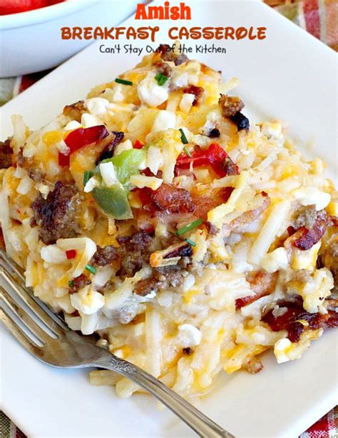 Amish Breakfast Casserole Cant Stay Out Of The Kitchen