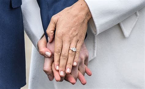 Image via the wedding salad★ 4.9 & manan photography★ 4.9. The Duchess Meghan Markle Engagement Ring Replica Is on ...