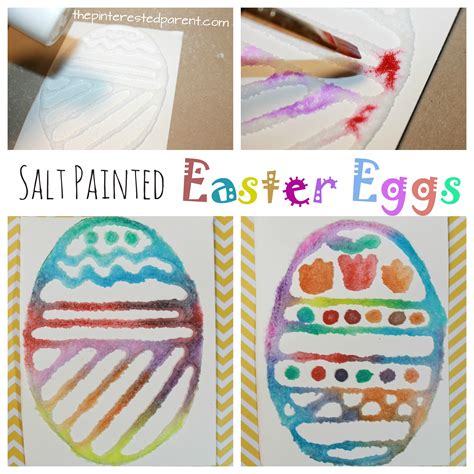 Salt Painted Easter Eggs The Pinterested Parent