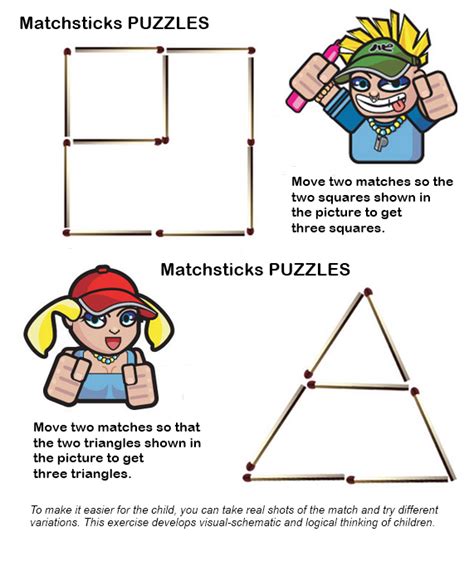 Easy Matchstick Puzzles With Answers
