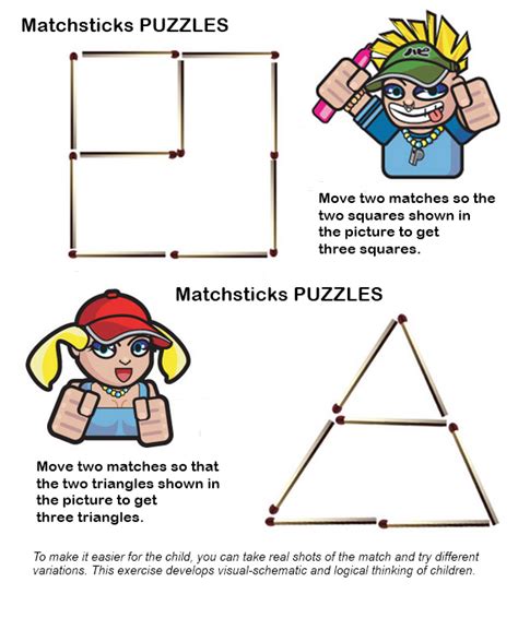 Matchsticks puzzles