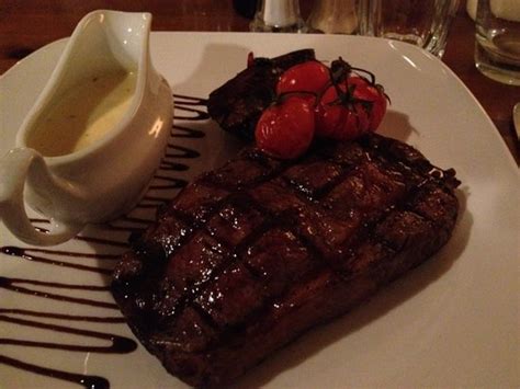Lovely Welsh Black Beef Rib Eye Steak Cooked To Perfection Picture