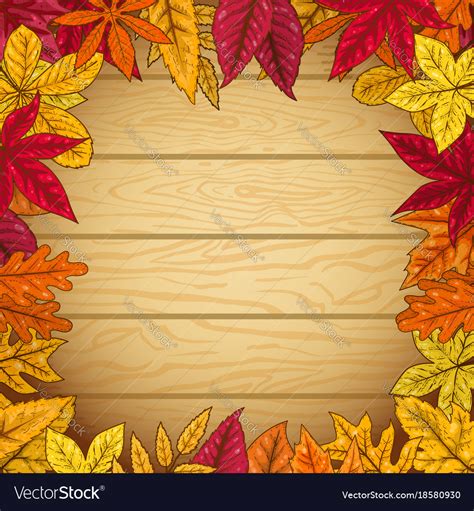 Borders With Leaves Border With Autumn Leaves Design Element For
