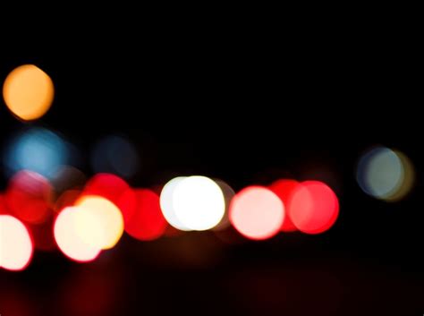 Premium Photo Blurred Street Bokeh Lights At Night Time