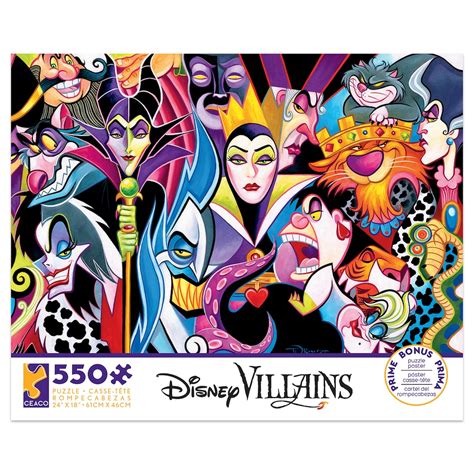 The superiority of a ravensburger puzzle is renowned. Disney's Villains 550-piece Puzzle by Ceaco | Disney ...