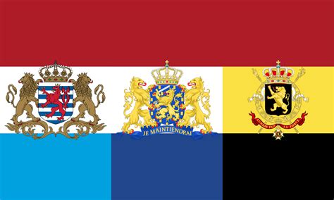 peacefully reunited flag of the dual kingdoms of the netherlands and belgium r vexillology