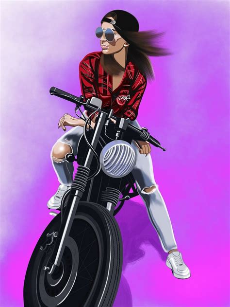download biker girl motorcycle royalty free stock illustration image motorcycle girl biker
