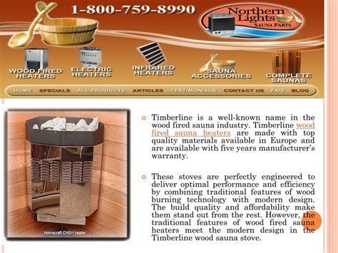 Ppt Timberline Wood Fired Sauna Heaters Powerpoint Presentation Free