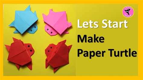 How To Make Origami Turtle Easy Origami Turtle Paper Turtle Step By