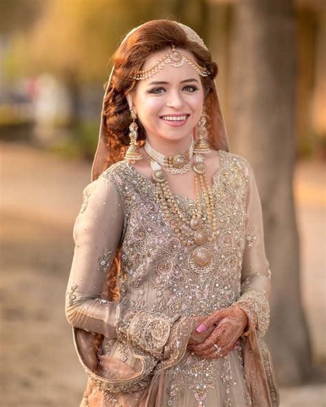 Dulhan Pakistani Outfits Bridal Style Lace Top Bride Bridal