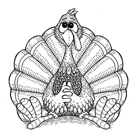 ️thanksgiving Cute Coloring Pages Free Download