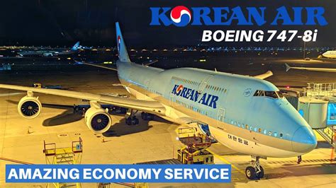 Korean Air Boeing 747 8i Economy Seoul Honolulu Youtube