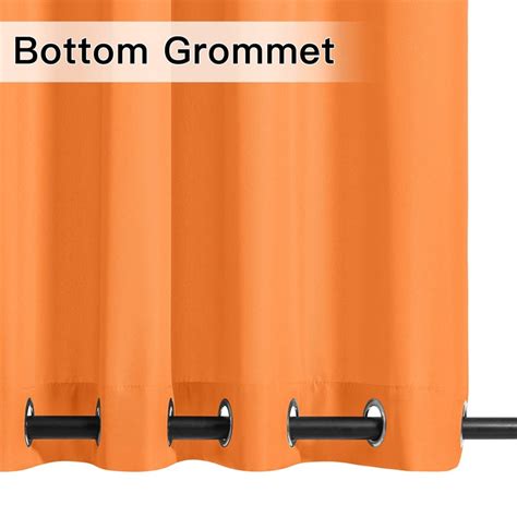 Top And Bottom Grommet Waterproof Outdoor Canvas Curtains For Patio G