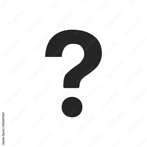 Question Mark Icon Ask Symbol Faq Sign Flat Vector Element Isolated