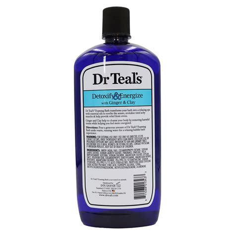 Dr Teals Epsom Salt Foaming Bath Detoxify Energize 34 Oz
