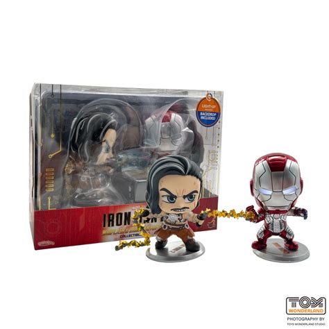 Hot Toys Iron Man 2 Whiplash Iron Man Mark V Cosbaby S Bobble Head