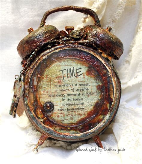 Art And Life Altered Rustic Clock