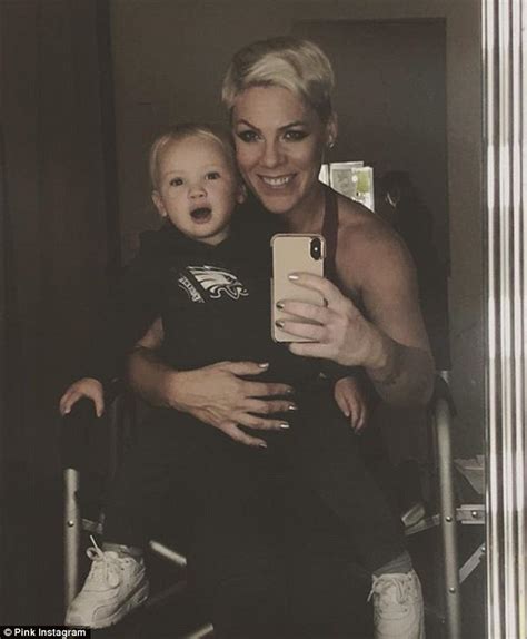 Pink Shares Adorable Selfie With Jameson One As She Returns To The Stage Following
