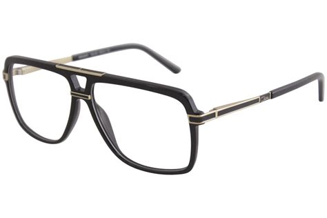 cazal men s eyeglasses 6018 001 black gold full rim titanium optical frame 58mm