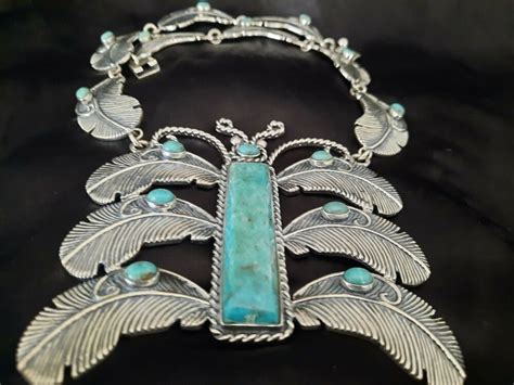 Huge Stunning Melesio Rodriguez Silver Taxco Mexico Necklace W