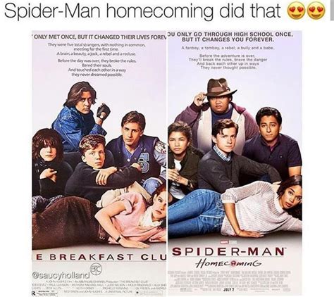 Spiderman Homecoming Copies Breakfast Club Poster Lol