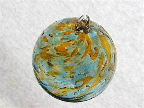 Large Hand Blown Glass Spirit Ball By Vibrantstainedglass On Etsy