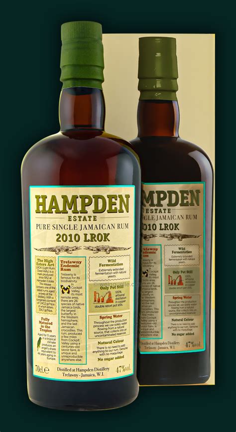 Hampden Estate Pure Single Jamaican Rum 11 Years 2010 Lrok 47 12500