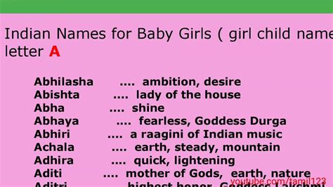 Unique Hindu Names For Baby Girl With Meaning Girlwalls