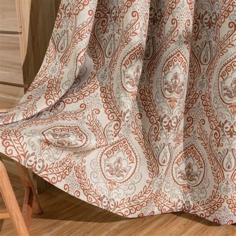 Unmatched quality curtains, drapes, and window coverings at half the price. Linen Textured Curtains for Bedroom Damask Printed Drapes ...