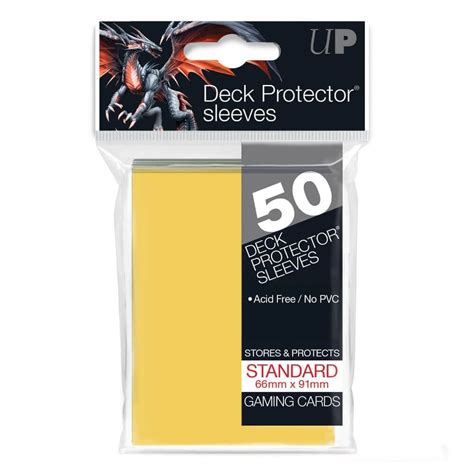 We value and greatly appreciate all of our. Ultra PRO 50 Standard Size Card Sleeves | Yellow | Deck ...