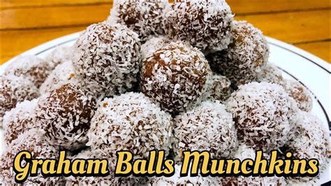 Munchkins Graham Balls Very Easy Dessert To Make Youtube
