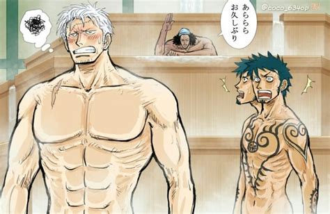 An Anime Scene With Two Men In The Courtroom One Is Naked And The Other Has No Shirt On