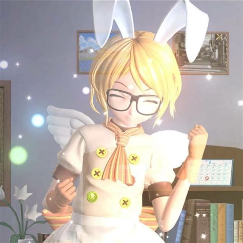 Rin With Bunny Ears In 2021 Vocaloid Rin Icon Vocaloid Icons Aesthetic